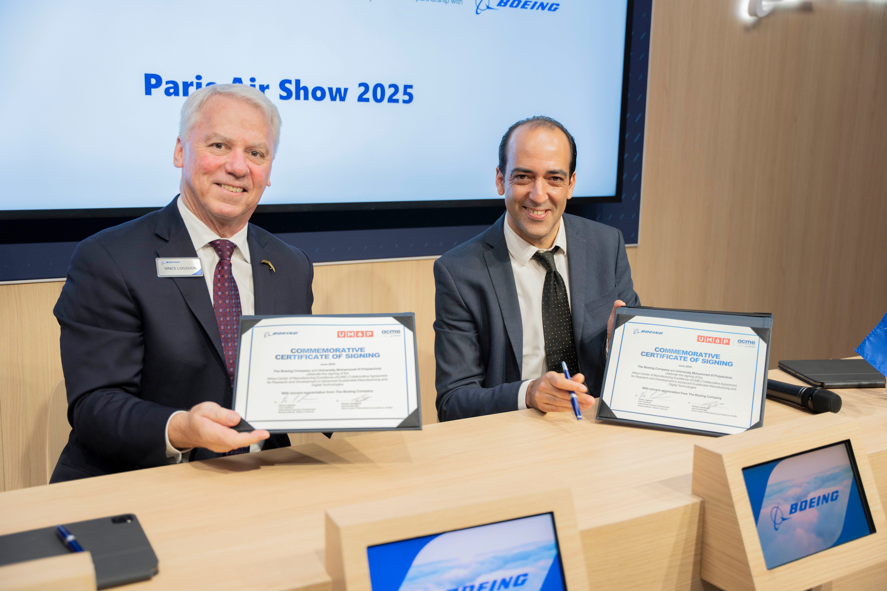 Boeing et l’ACME alliés pour soutenir la croissance de l’industrie aéronautique au Maroc